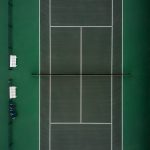 green tennis court